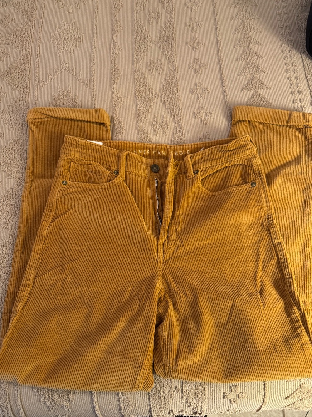 American Eagle Outfitters Corduroy Pants in Mustard - Picture 2 of 3